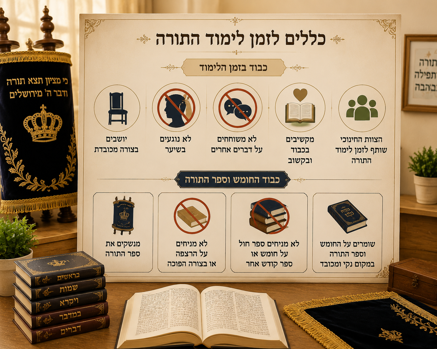 כללי ההתנהגות בזמן לימוד תורה